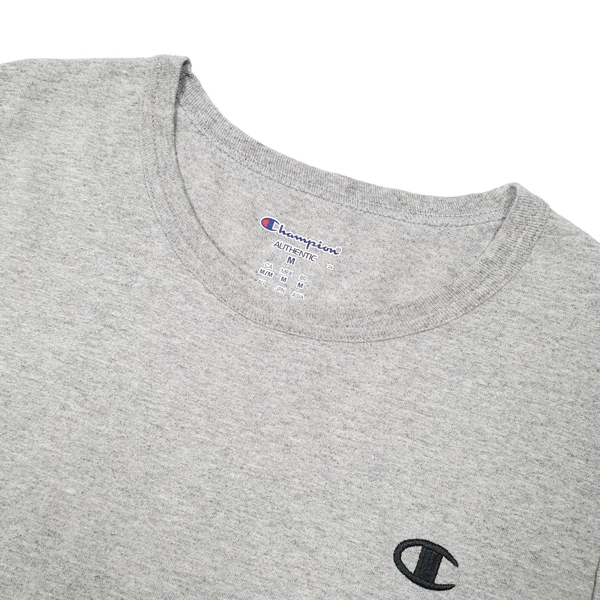 Champion Sleeveless Vest Short Sleeve T Shirt Grey