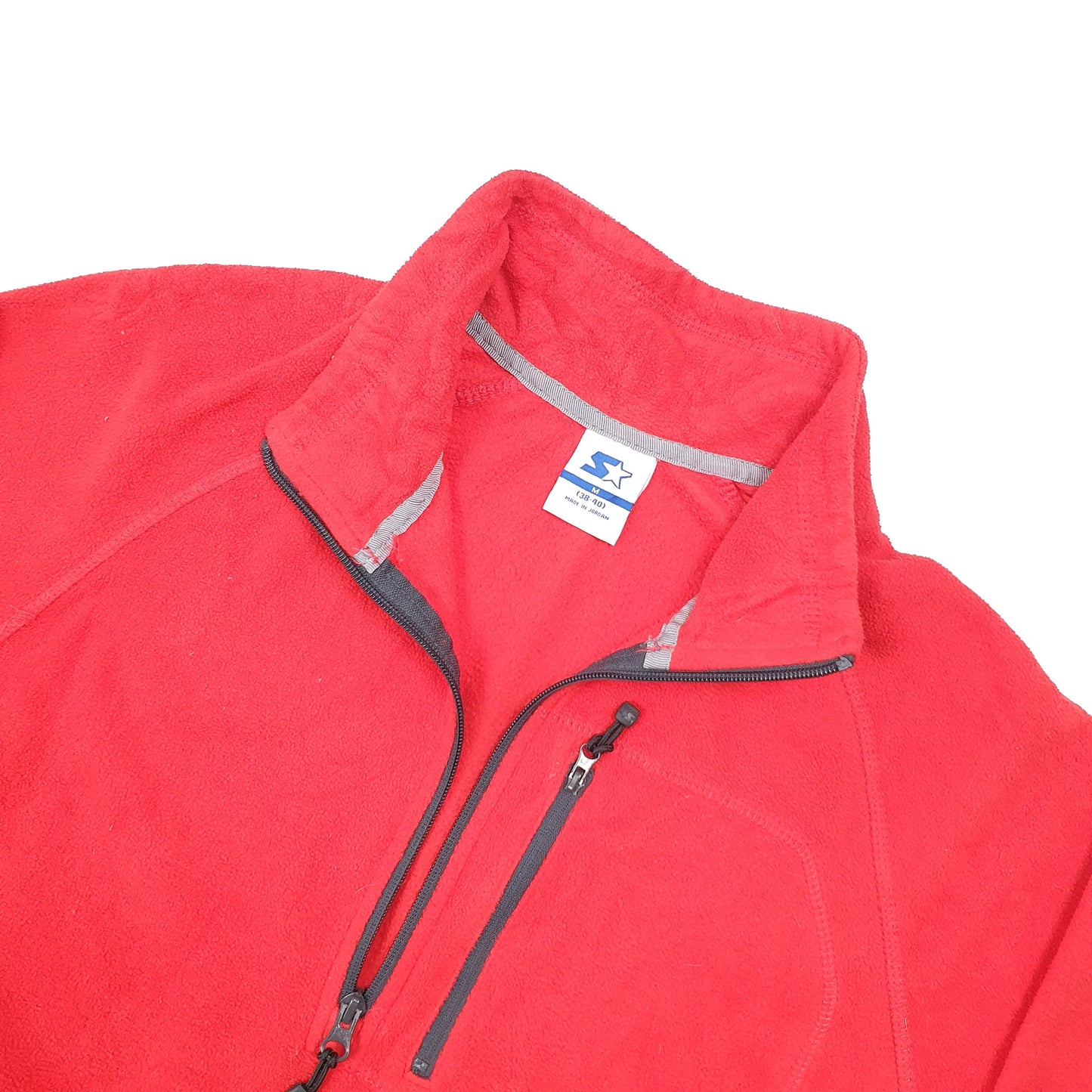 Starter Quarter Zip Fleece L Red