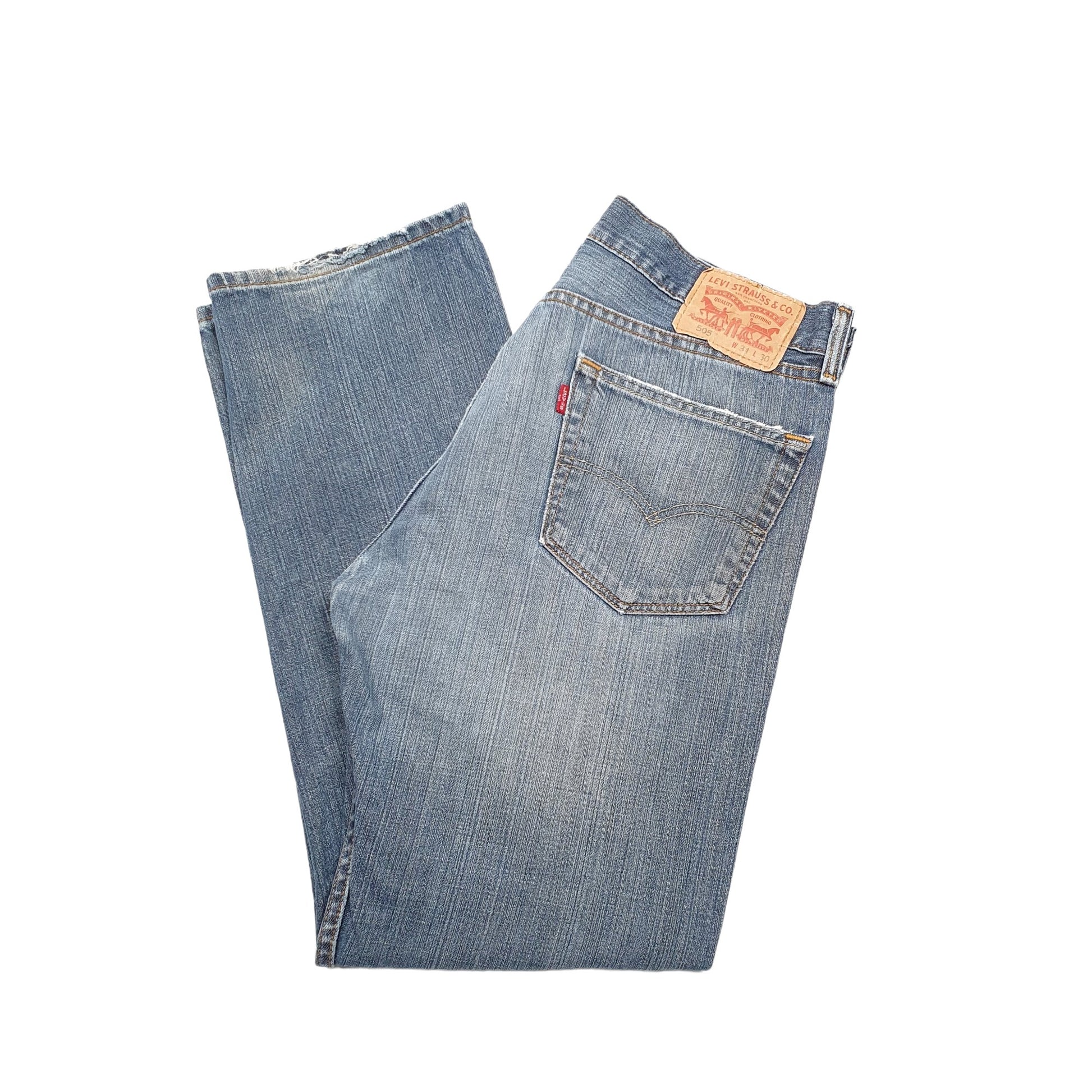 Levis 505 Regular Fit Jeans W34 L30 Blue