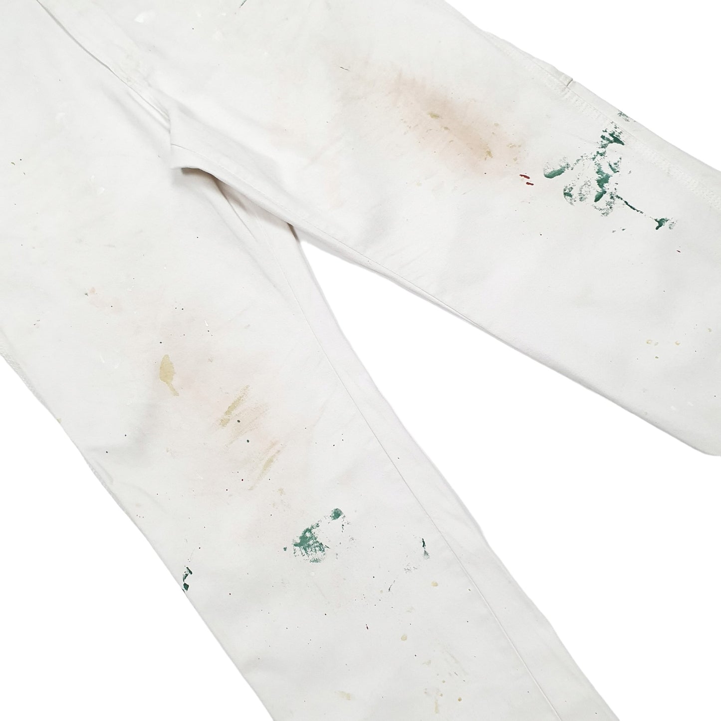 Mens White Dickies  Carpenter Trousers