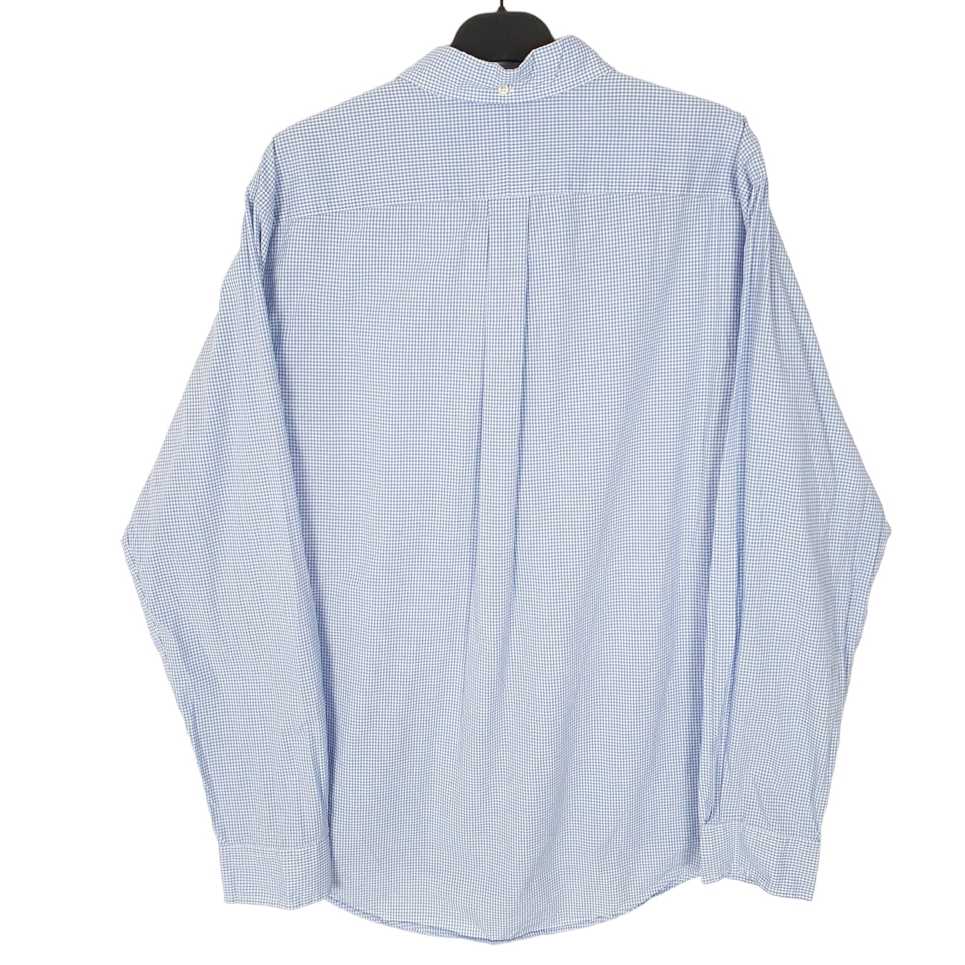 Ralph Lauren Long Sleeve Custom Fit Gingham Shirt Blue