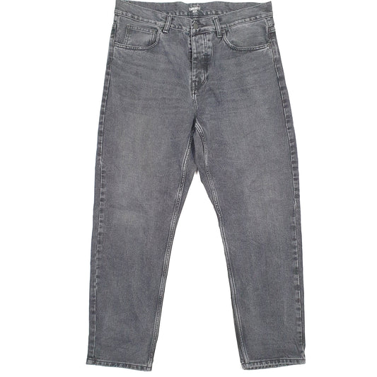 Carhartt Casual Tapered Fit WIP Relaxed Jeans W34 L29 Black