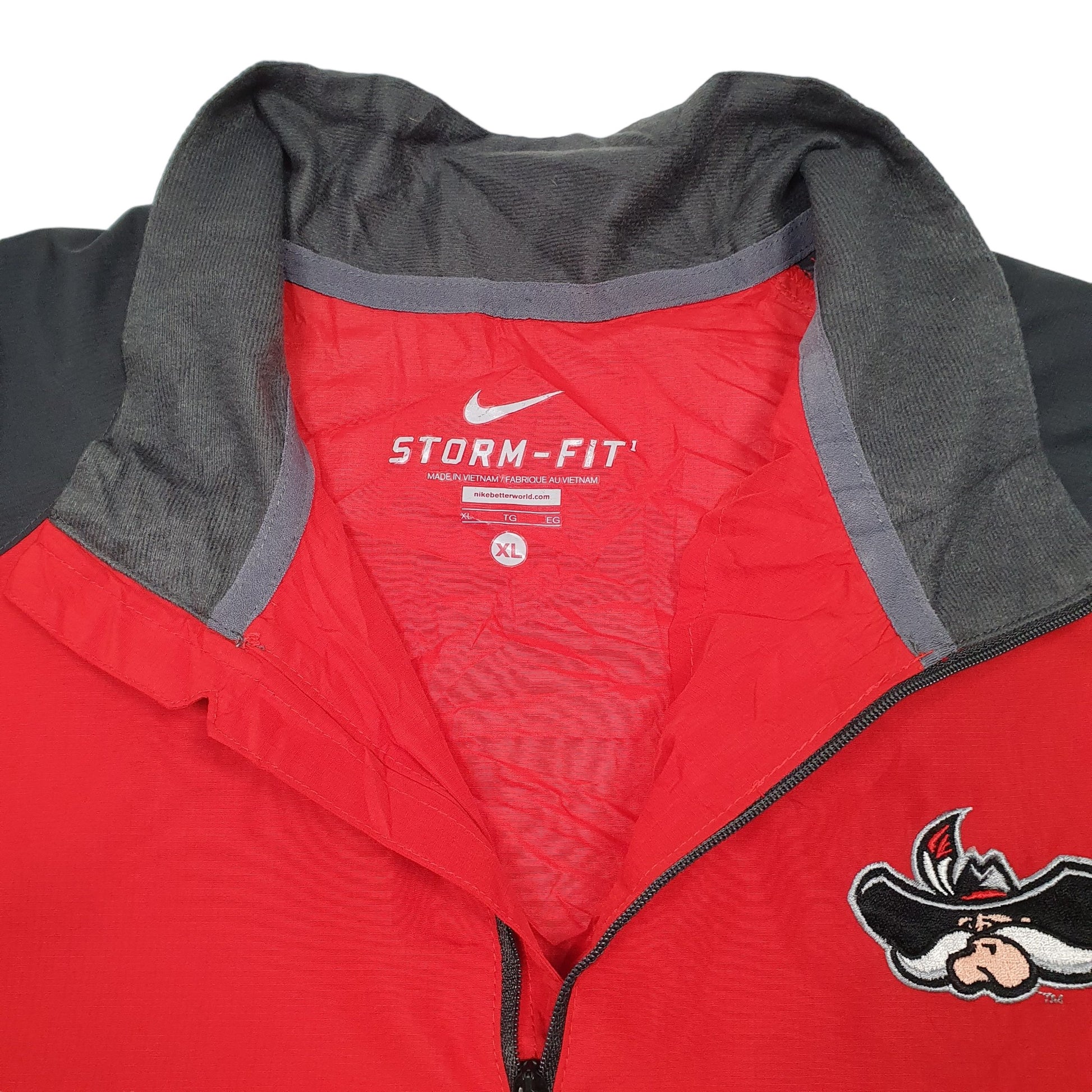 Mens Red Nike Storm Fit UNVL Rebels Nevada Las Vegas Football College Short Sleeve T Shirt