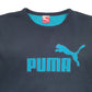 Mens Navy Puma Spellout Crewneck Jumper