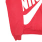 Mens Red Nike Spellout Crewneck Jumper