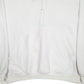 Mens White Nike Vintage 2000s Y2K Quarter Zip Hoodie Jumper