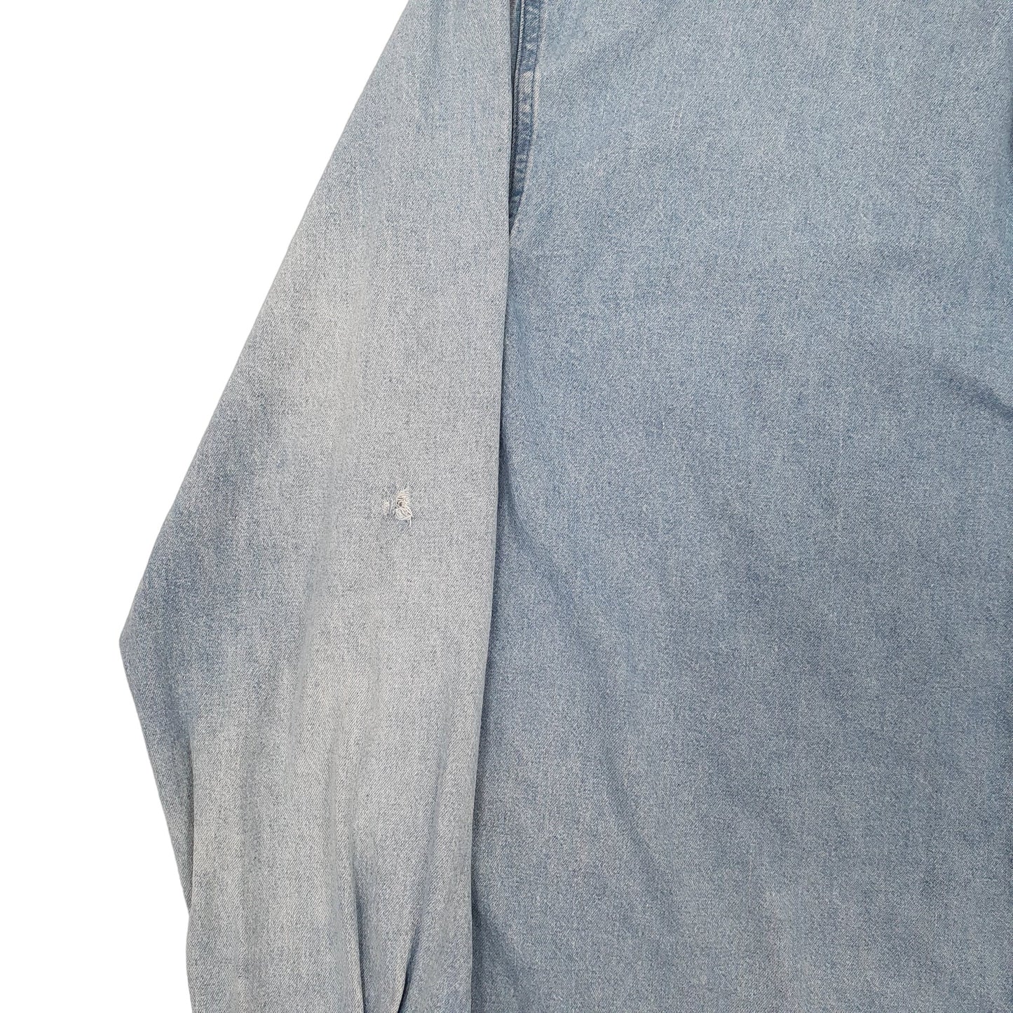 Mens Blue Dickies Denim Workwear Shacket Long Sleeve Shirt