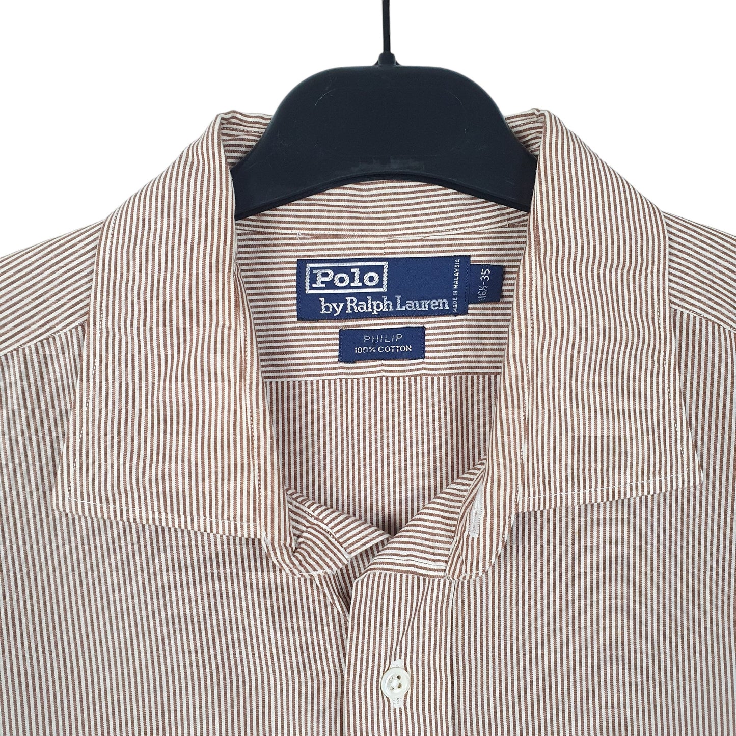 Mens Brown Ralph Lauren Polo Phillip Long Sleeve Shirt