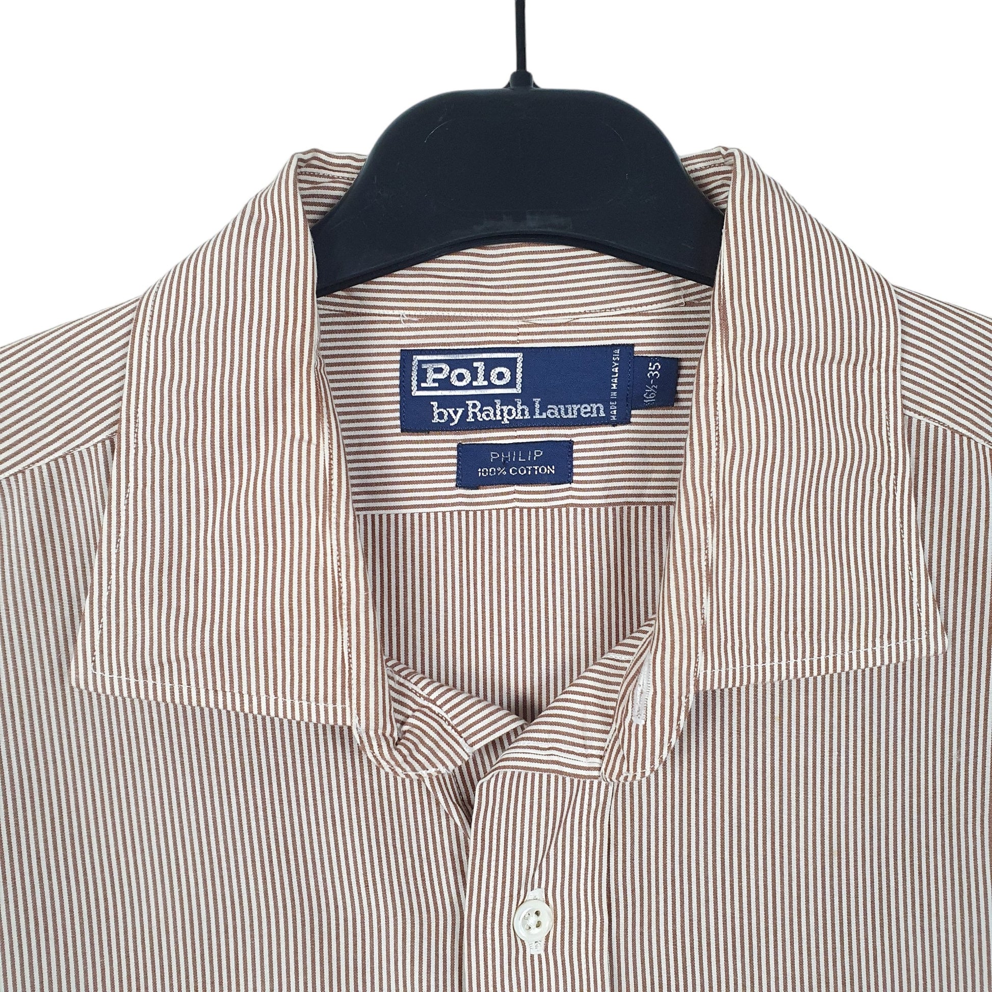 Mens Brown Ralph Lauren Polo Phillip Long Sleeve Shirt