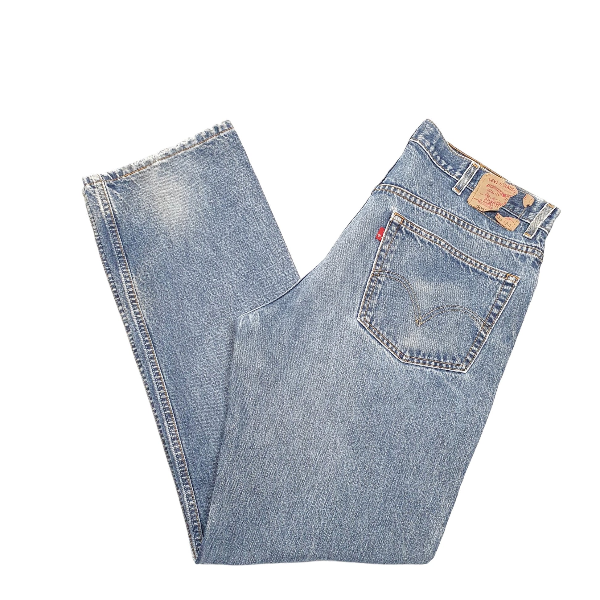 Mens Blue Levis  505 JeansW38 L34