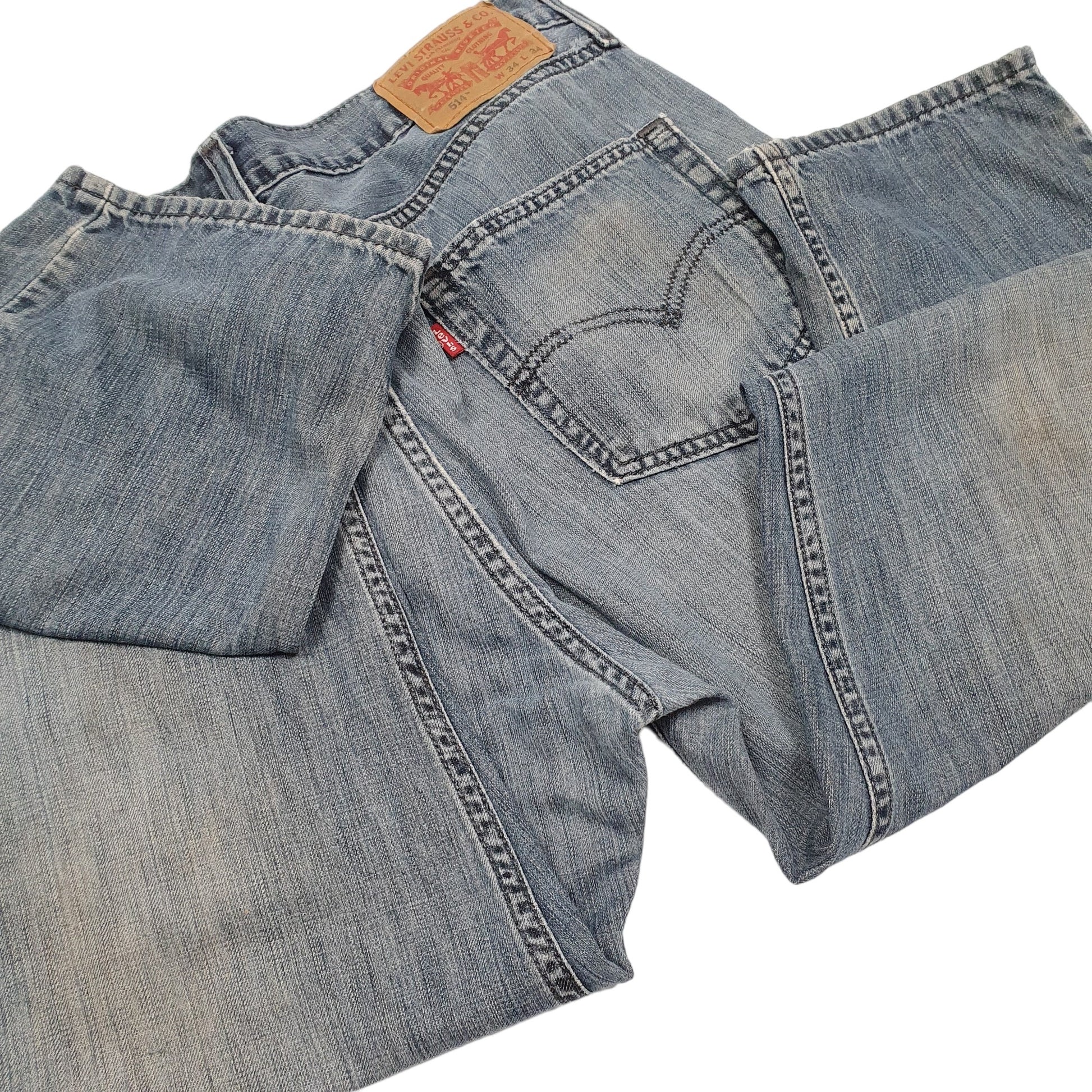 Mens Blue Levis  514 JeansW34 L34