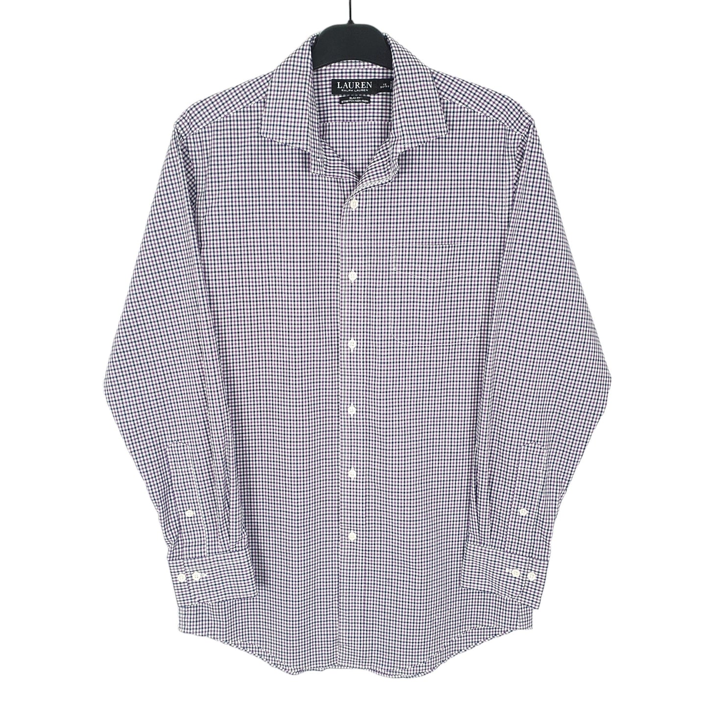Ralph Lauren Long Sleeve Slim Fit Check Shirt White