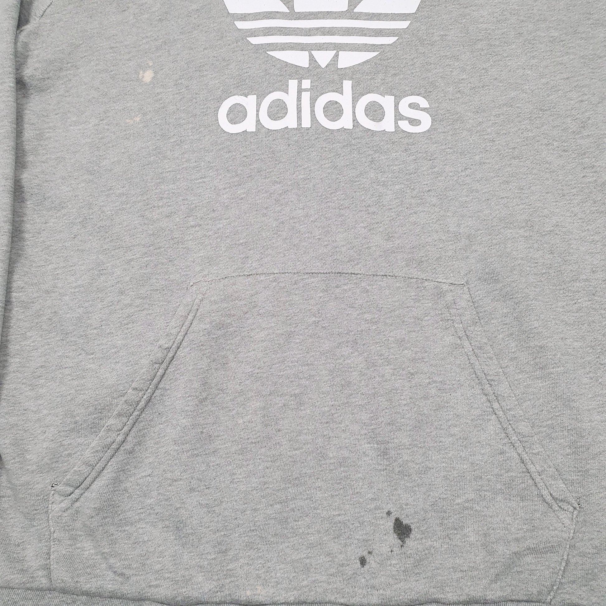 Mens Grey Adidas  Hoodie Jumper