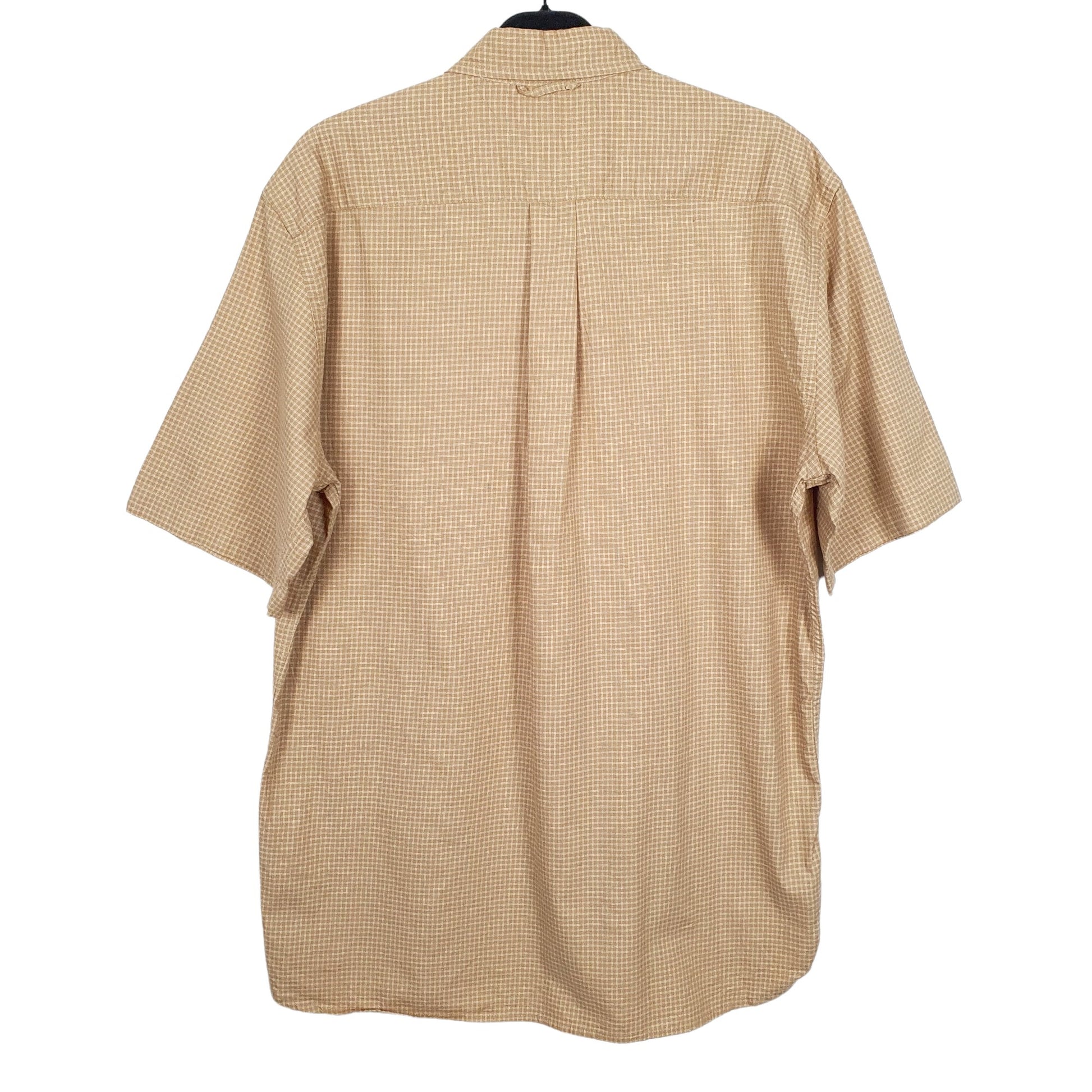Tommy Hilfiger Short Sleeve Regular Fit Check Shirt Brown