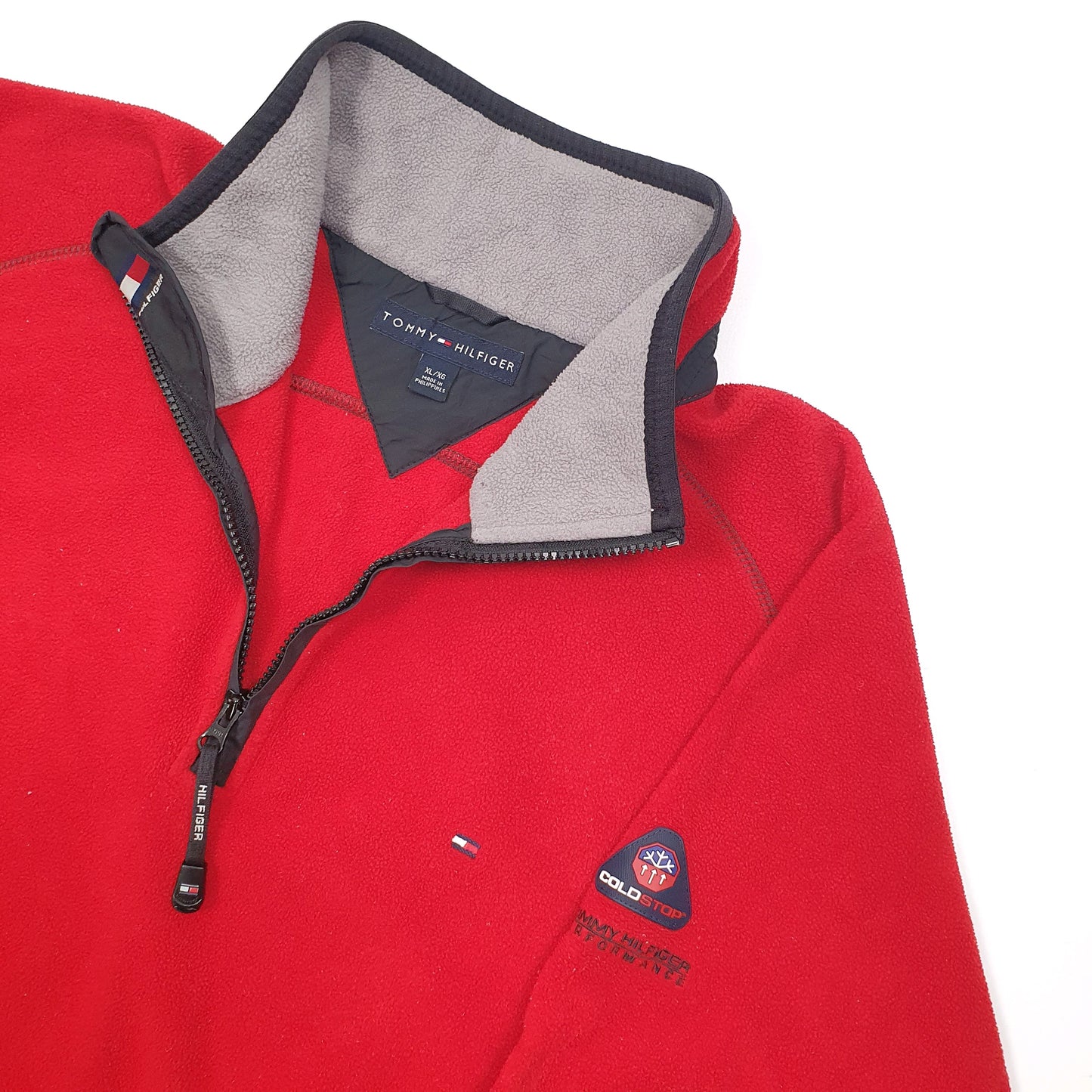 Tommy Hilfiger Performance Quarter Zip Fleece XXL Red