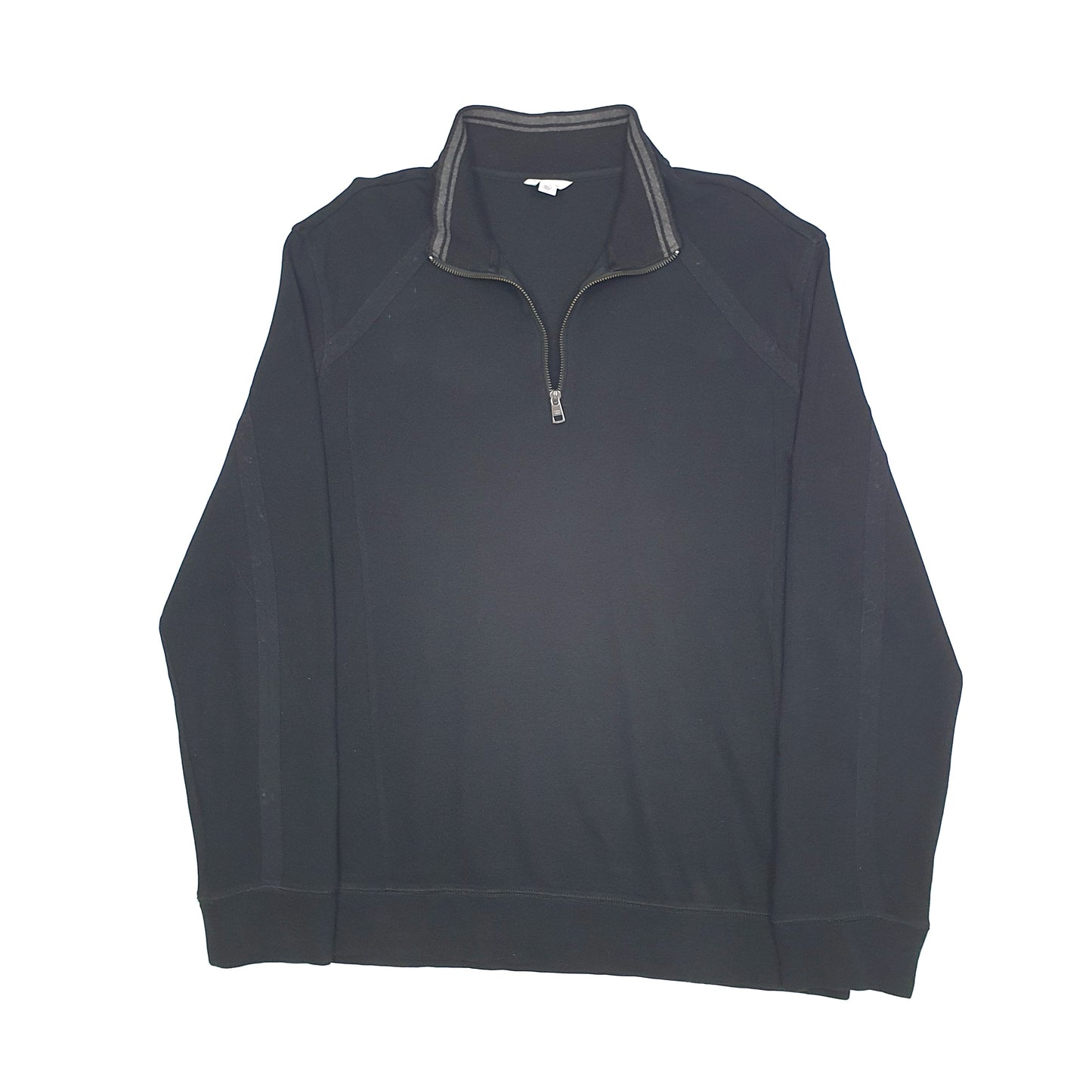 Calvin Klein Spellout Quarter Zip L Black