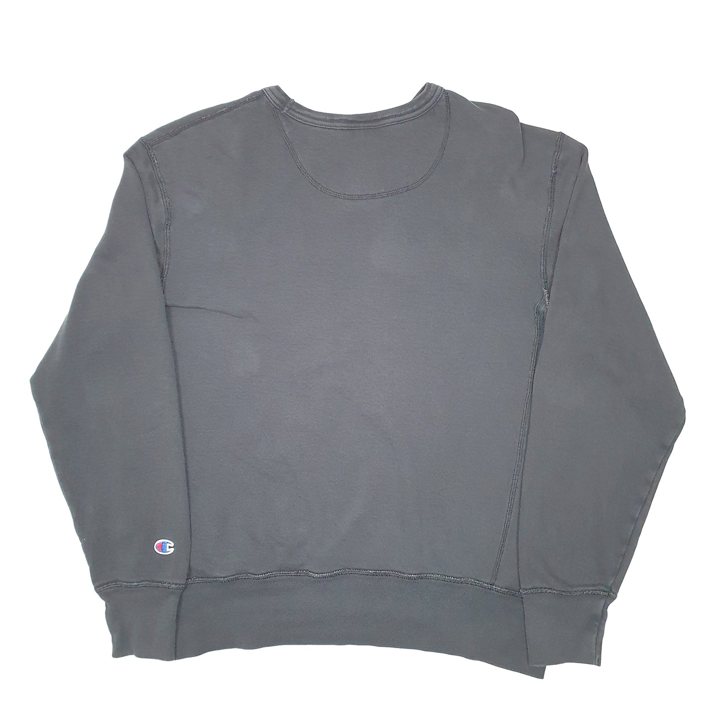 Mens Black Champion  Crewneck Jumper