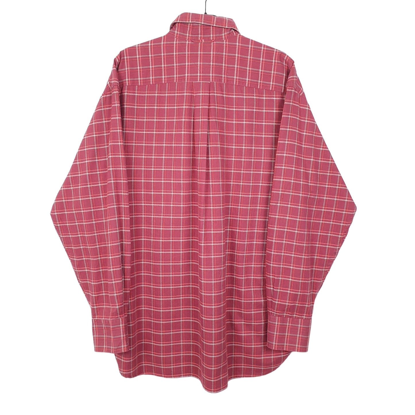 Tommy Hilfiger Long Sleeve Regular Fit Check Shirt Burgundy