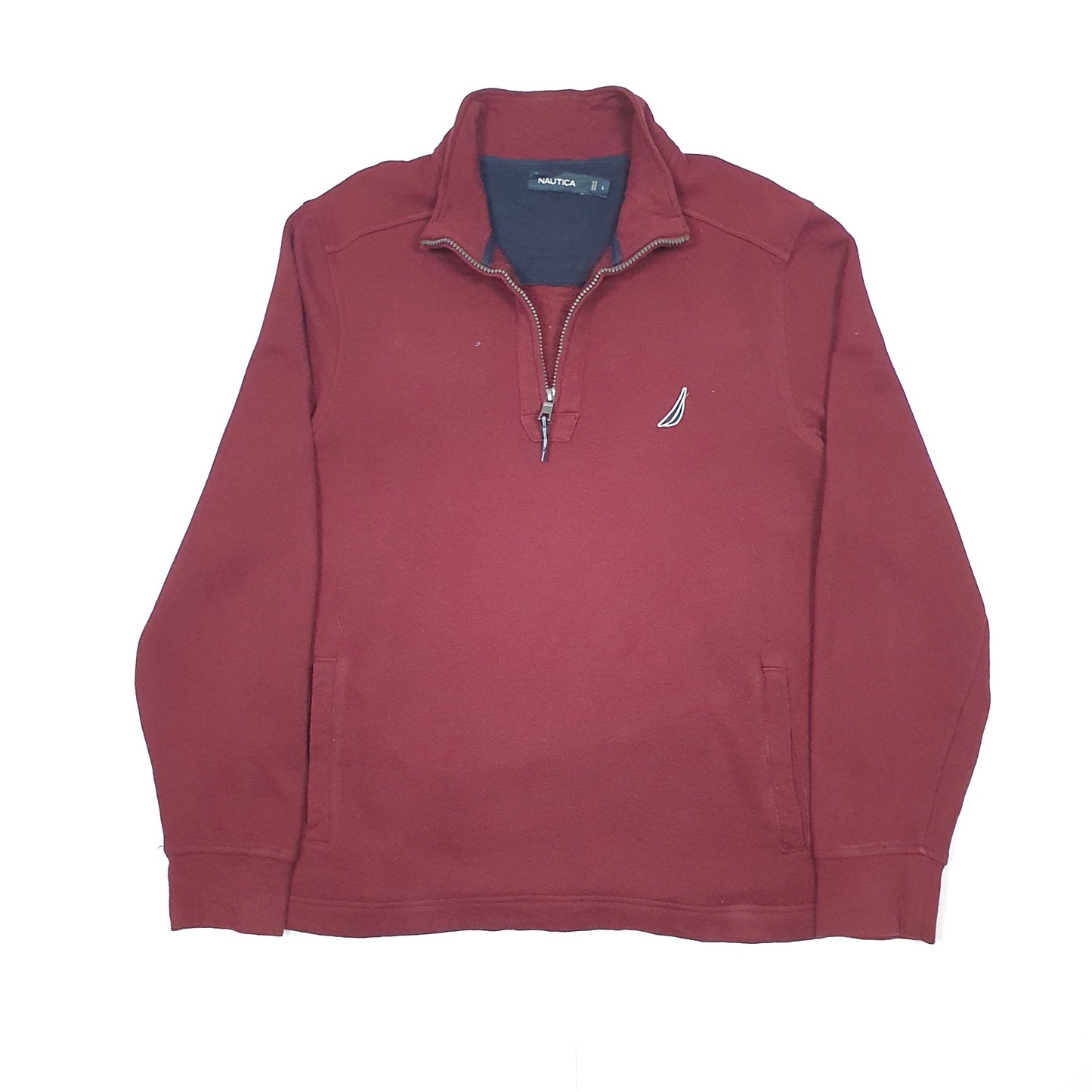 Nautica Quarter Zip L Burgundy