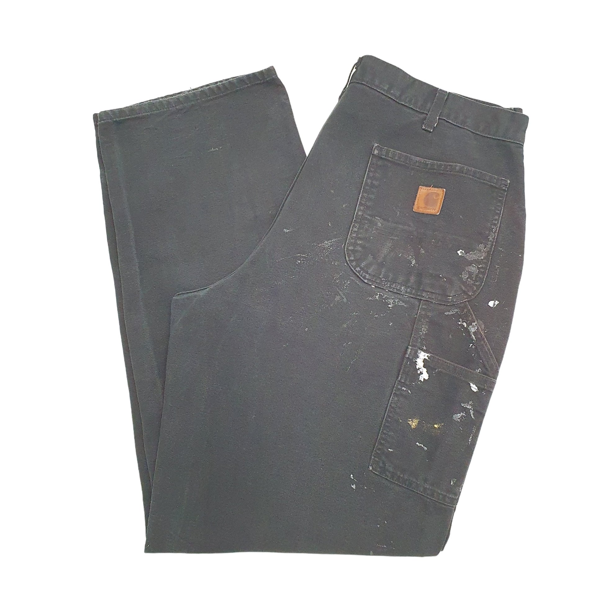 Mens Black Carhartt  Carpenter Trousers