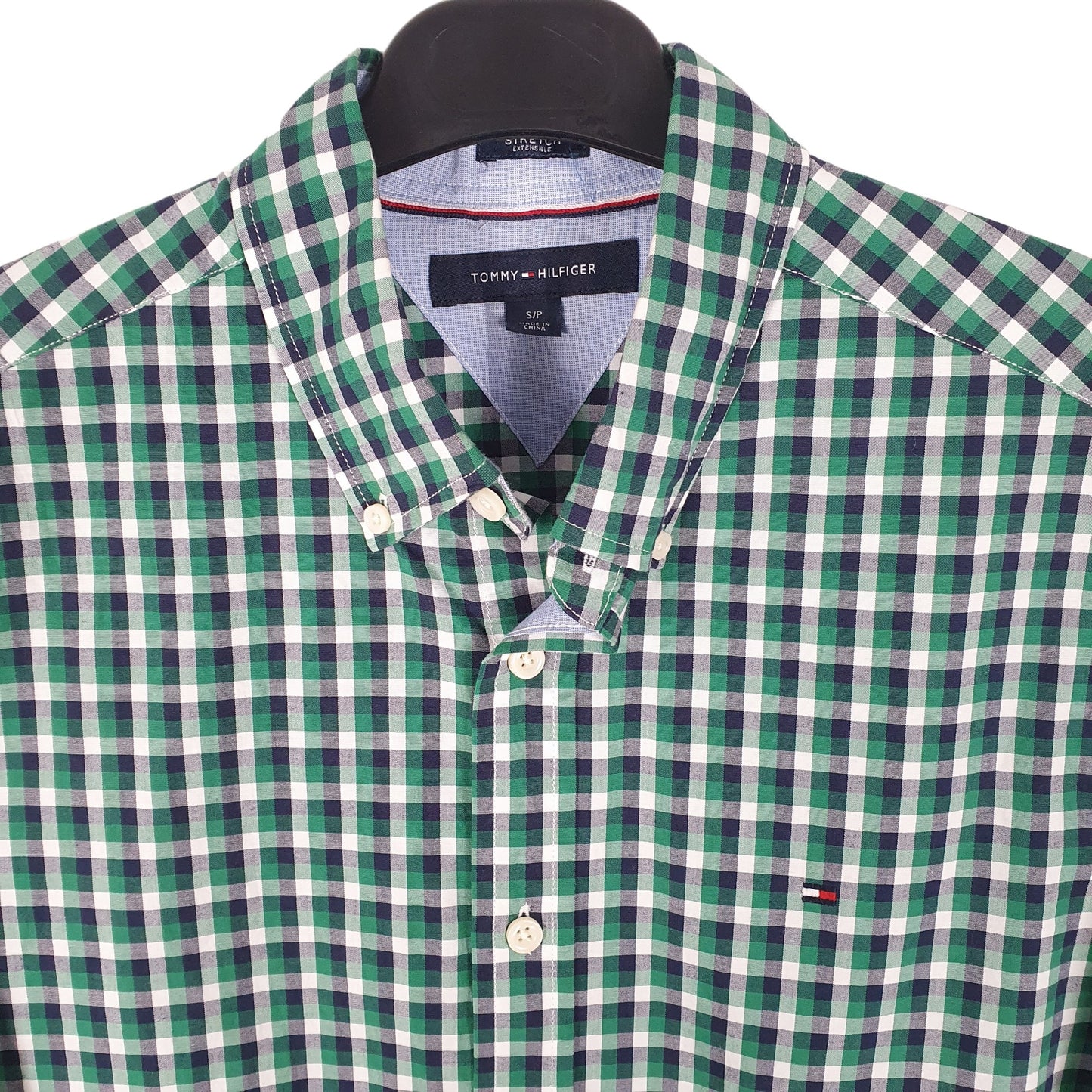 Tommy Hilfiger Long Sleeve Regular Fit Check Shirt Green