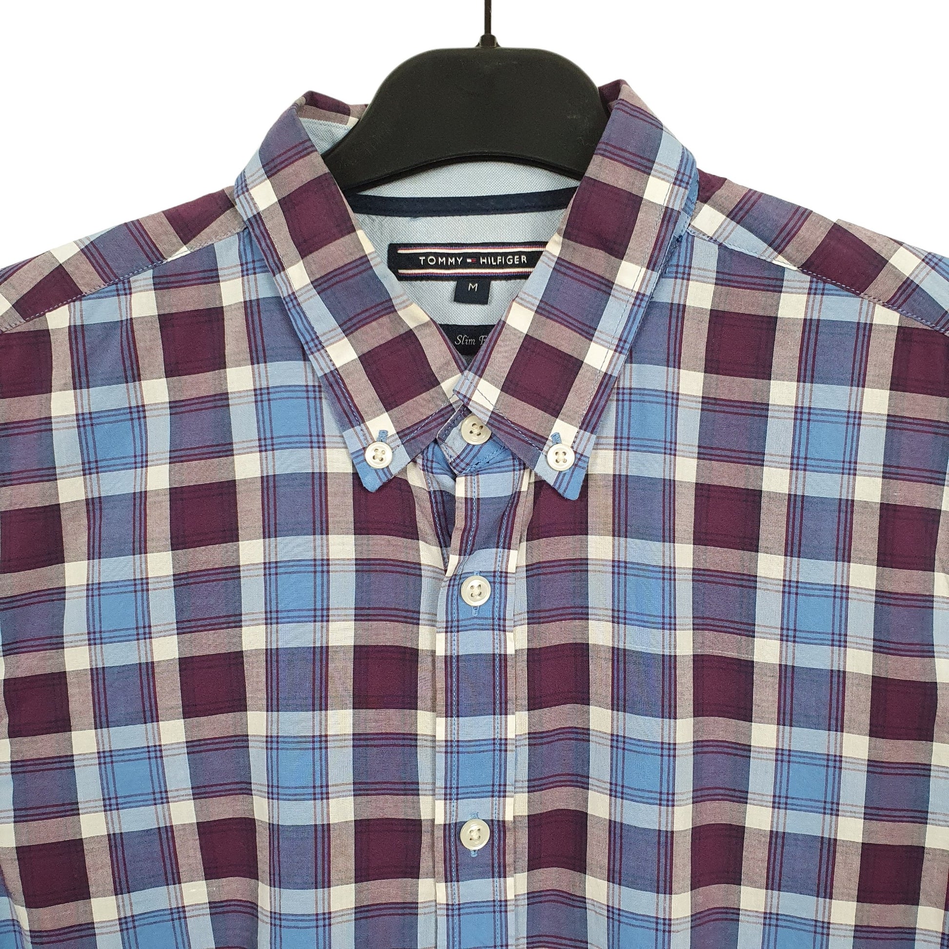 Tommy Hilfiger Long Sleeve Regular Fit Check Shirt Blue