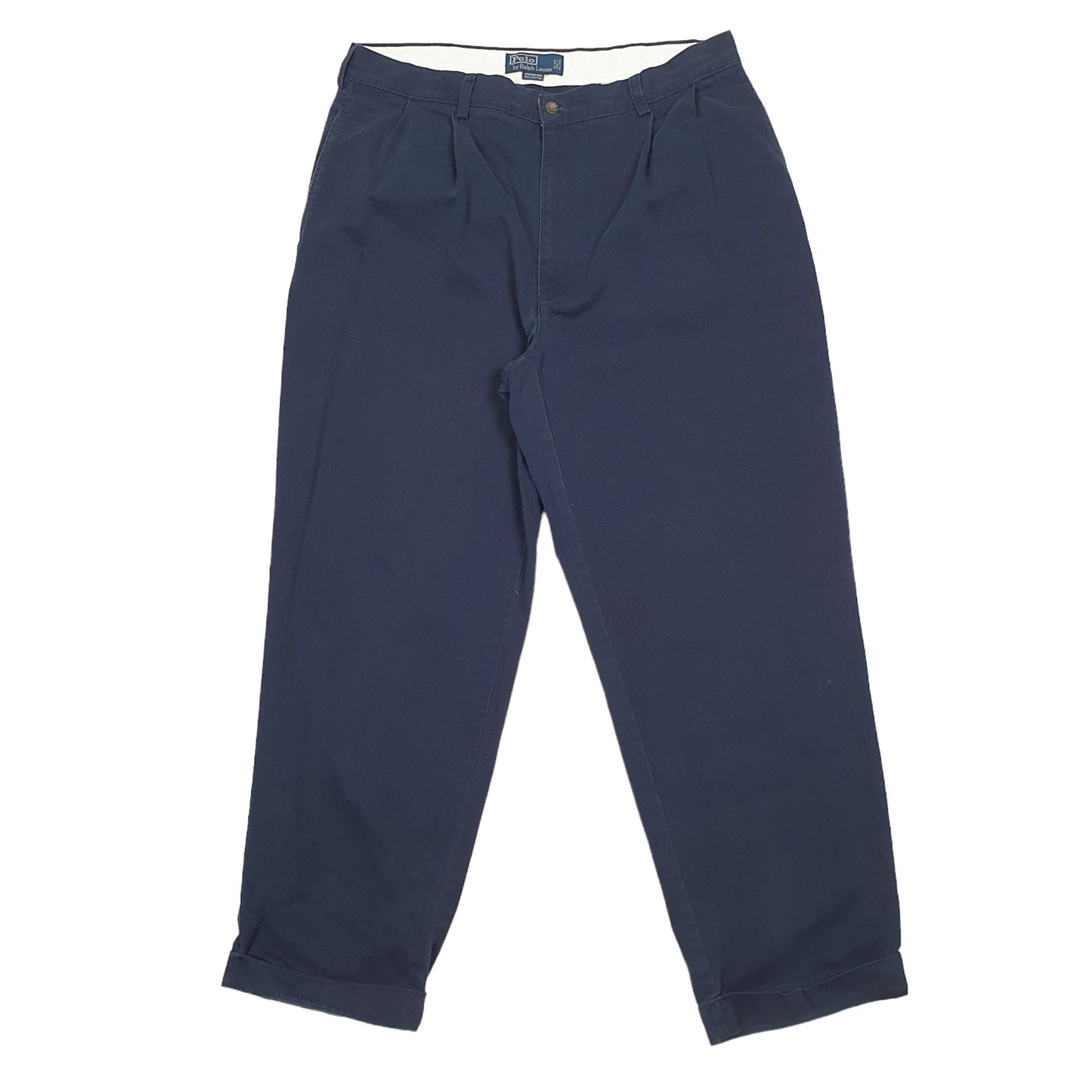 Mens Polo Ralph Lauren Blue Chino Trousers W36 L30 Blue