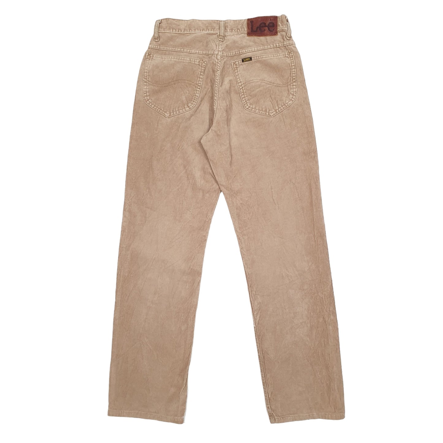 Mens Beige Lee  Corduroy Trousers