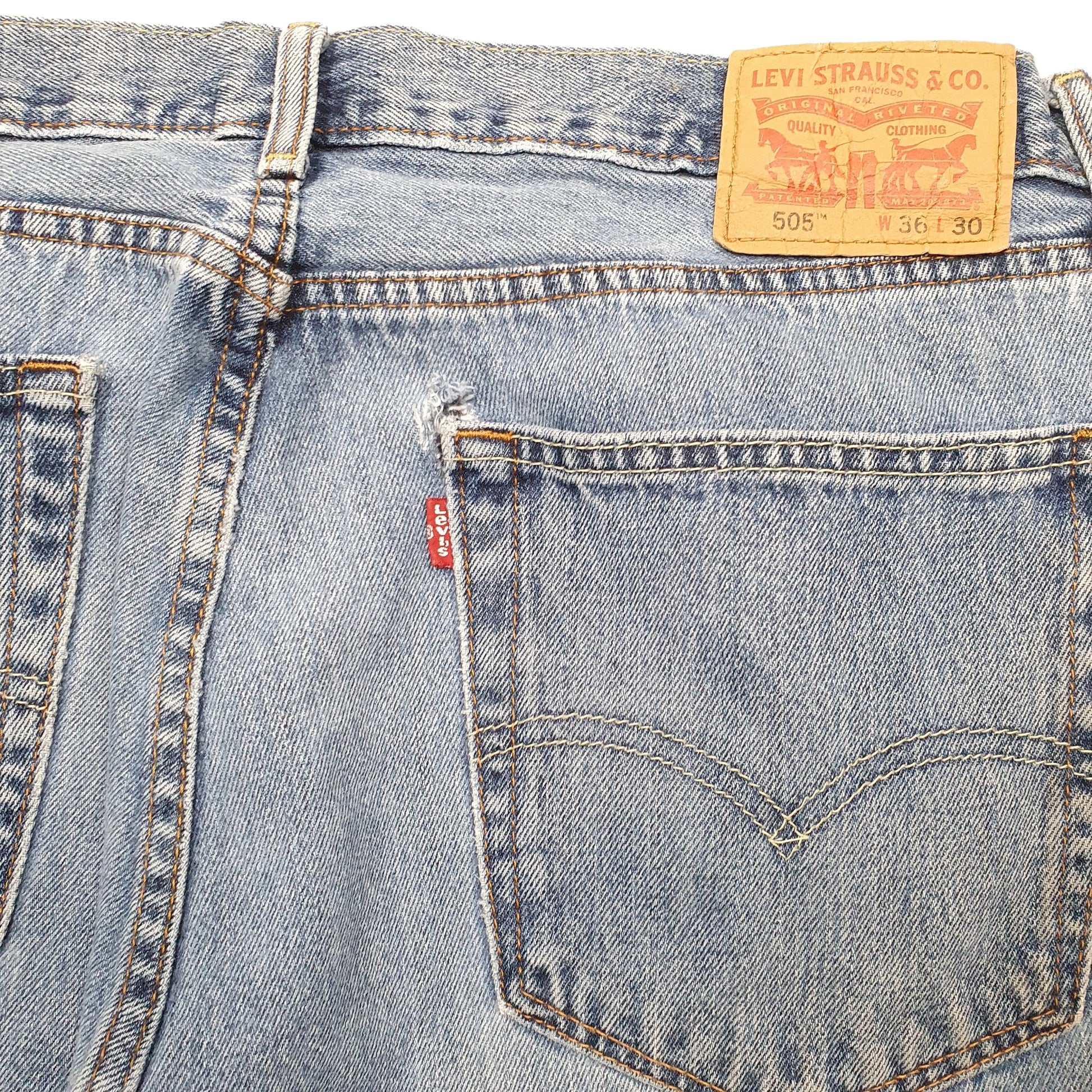 Levis 505 Regular Fit Jeans W36 L30 Blue