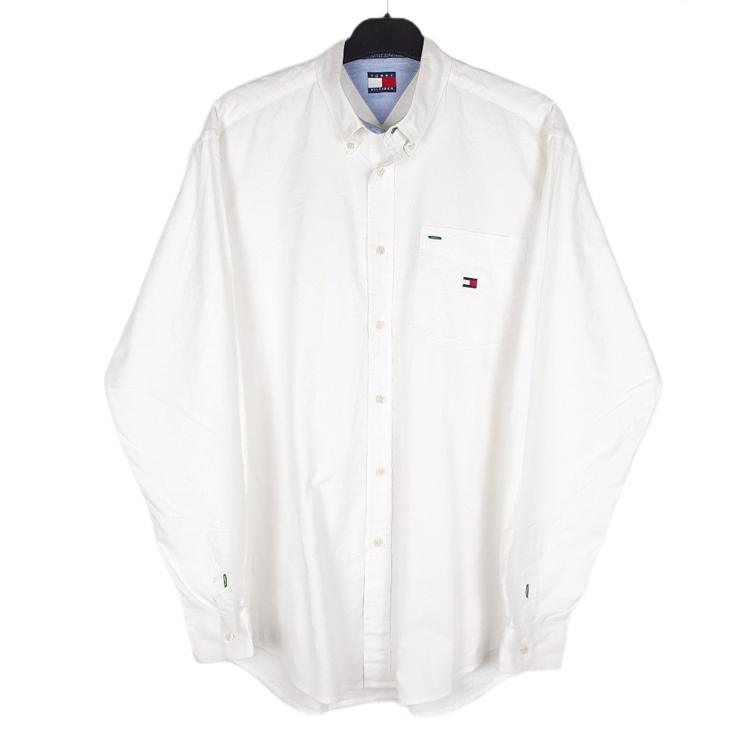 White Tommy Hilfiger Long Sleeve Shirt