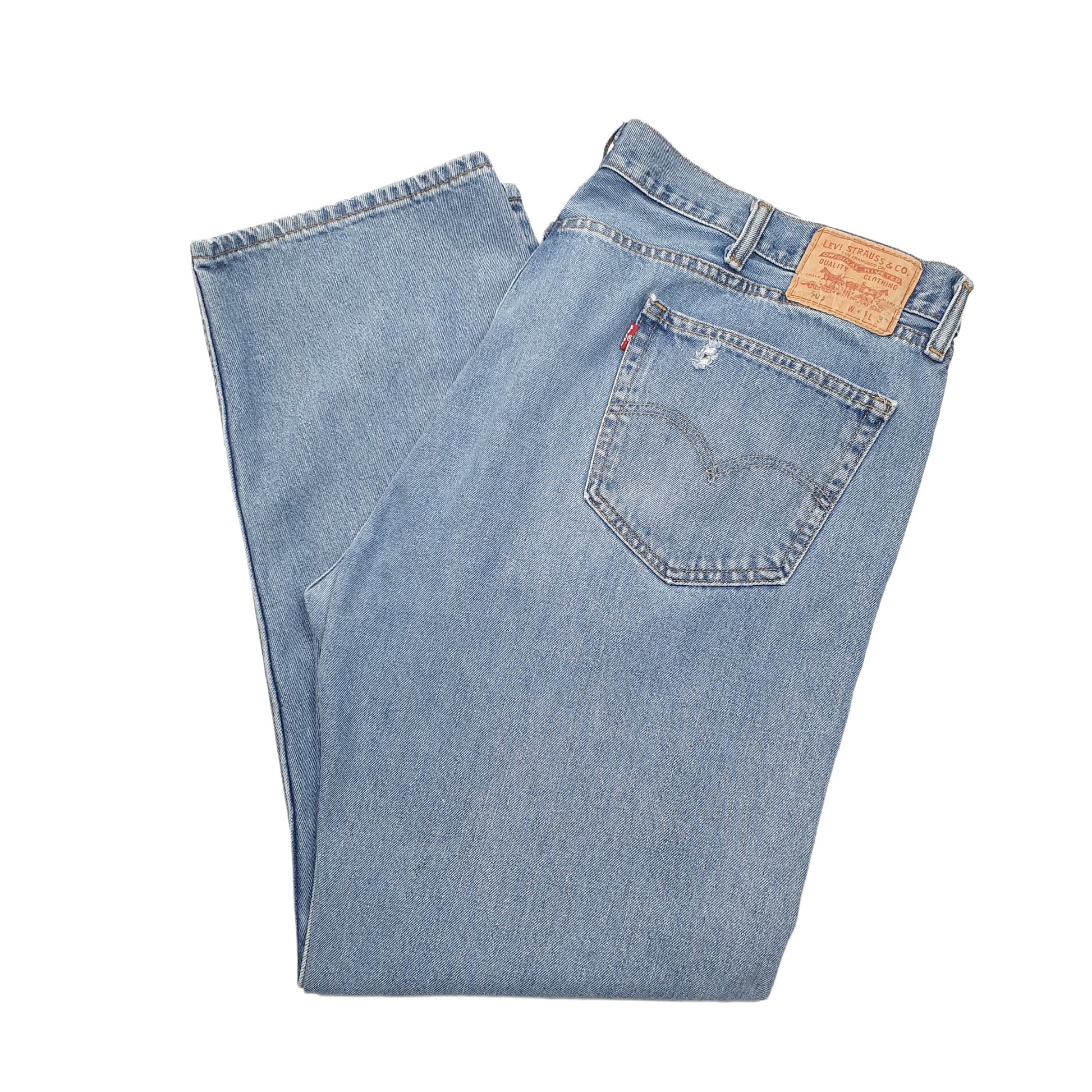 Levis 505 Regular Fit Jeans W44 L32 Blue