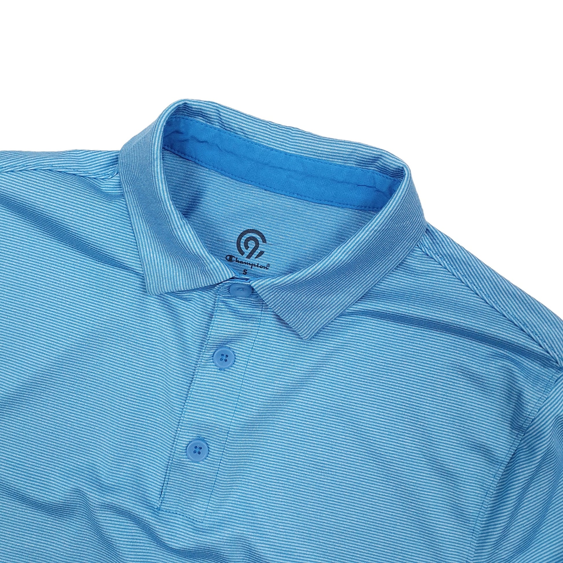 Champion Active Short Sleeve Polyester Polo Shirt Blue