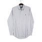 Polo Ralph Lauren Long Sleeve Custom Fit Striped Shirt Blue