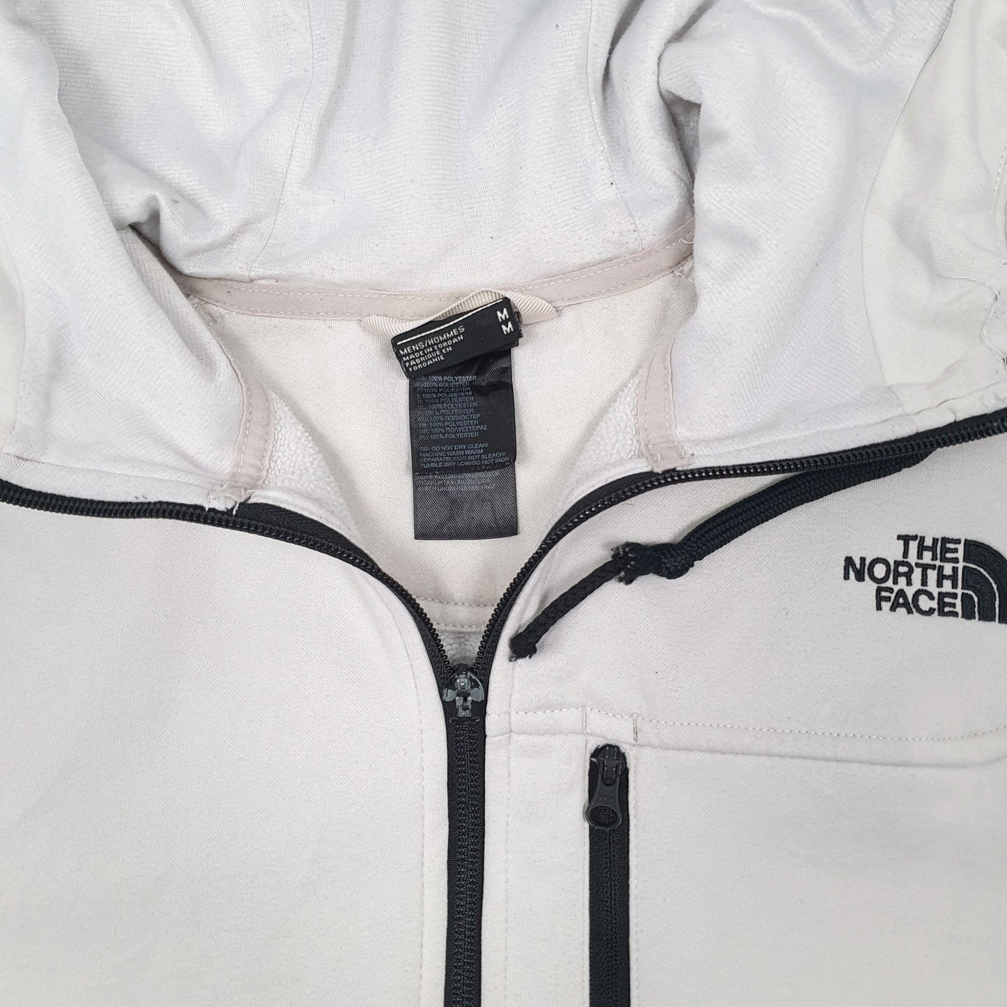 Mens Grey The North Face Hoodie Tech Tracksuit Top Full Zip Jumper