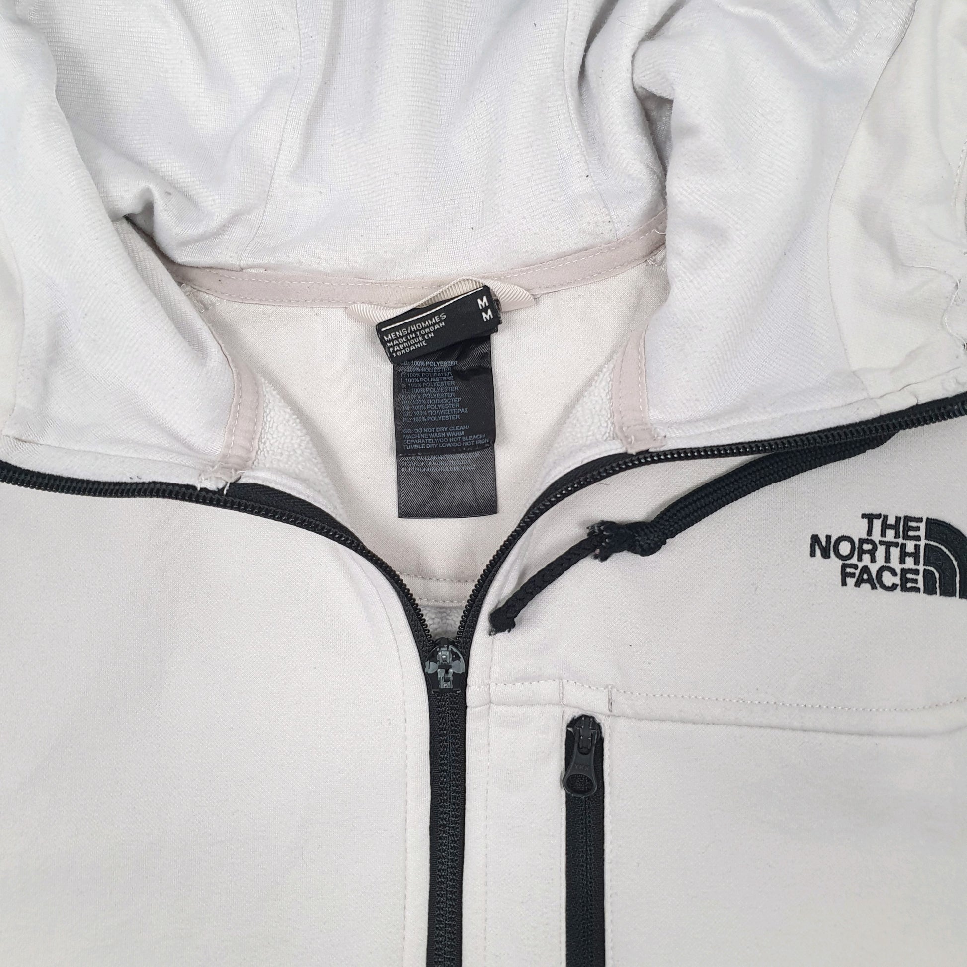 Mens Grey The North Face Hoodie Tech Tracksuit Top Full Zip Jumper
