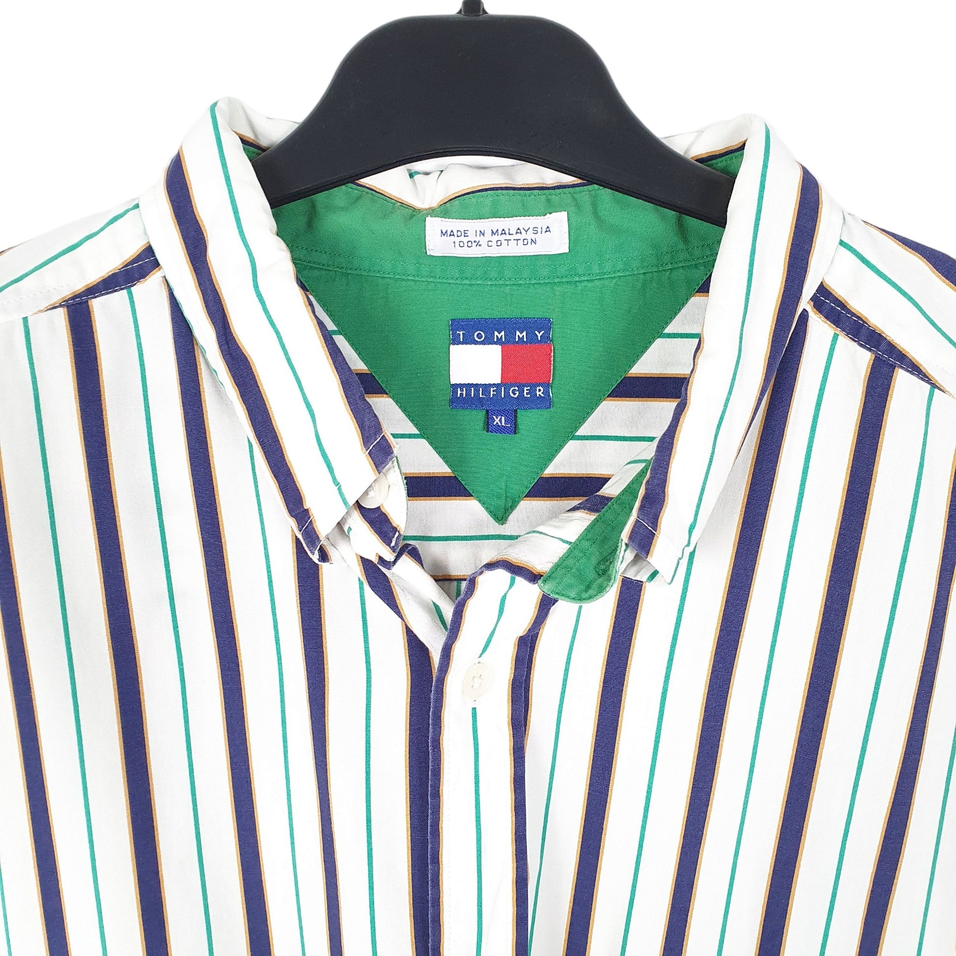 Tommy Hilfiger Long Sleeve Regular Fit Striped Shirt White