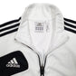 Mens White Adidas New Jersey Full Zip Jumper