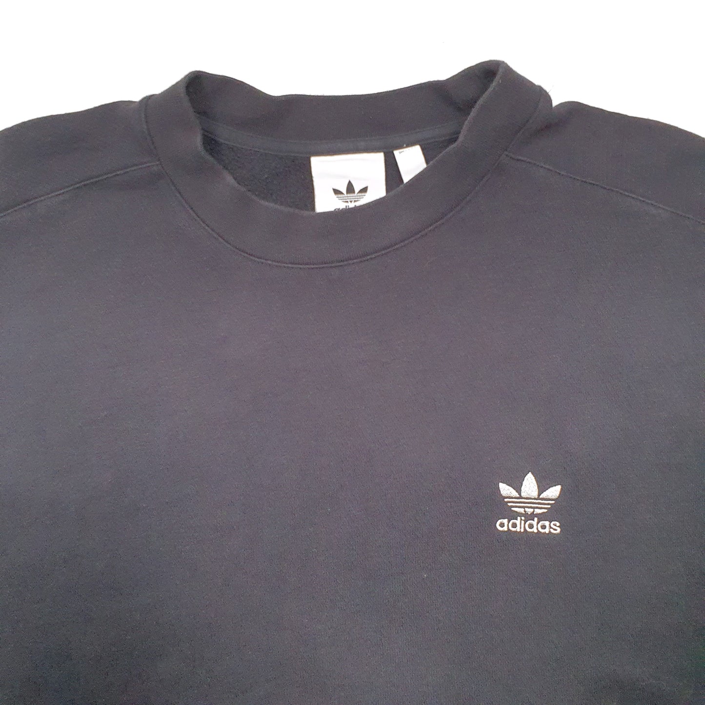 Mens Black Adidas  Crewneck Jumper