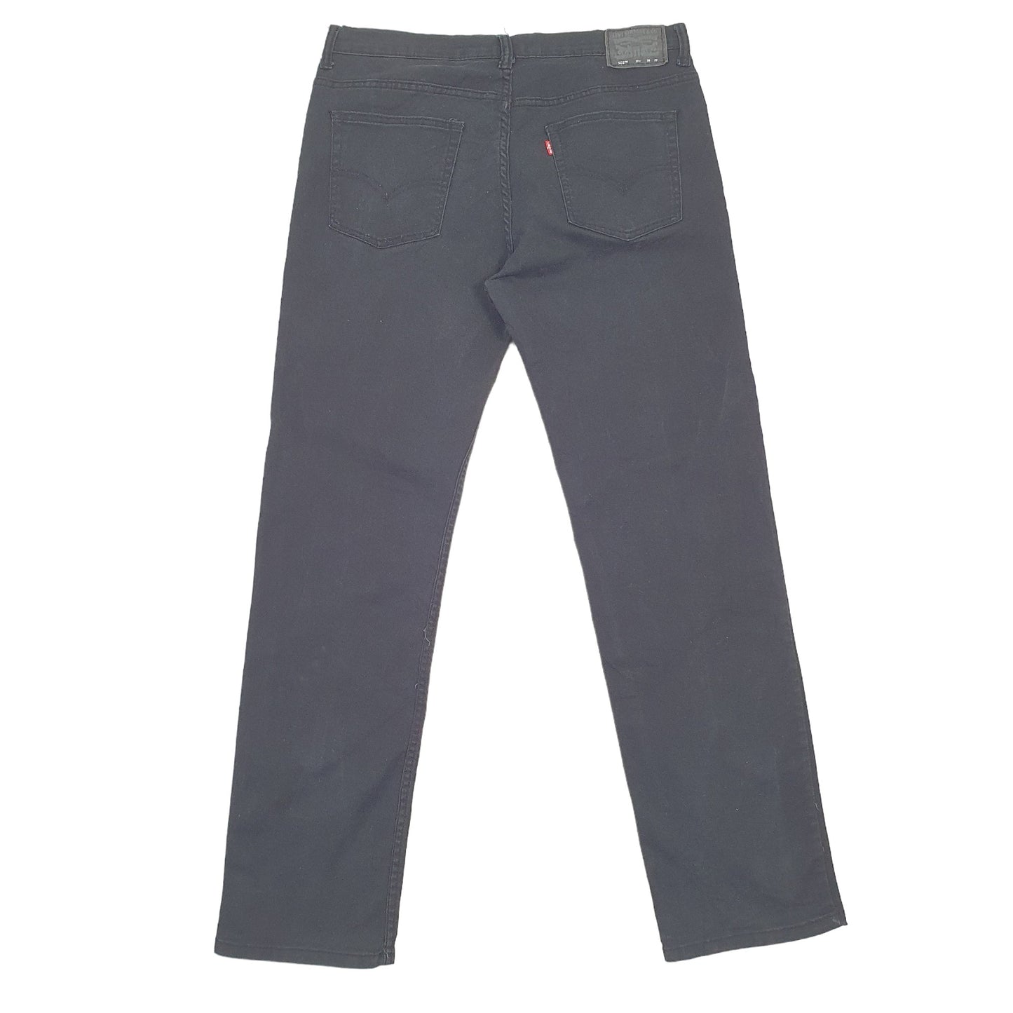 Levis 502 Regular Fit Tapered Jeans UK16 Black
