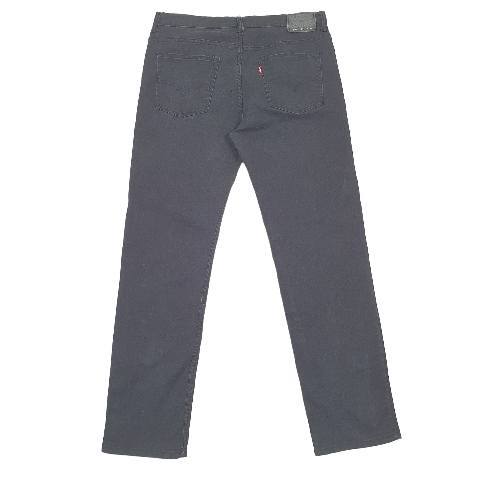 Levis 502 Regular Fit Tapered Jeans UK16 Black
