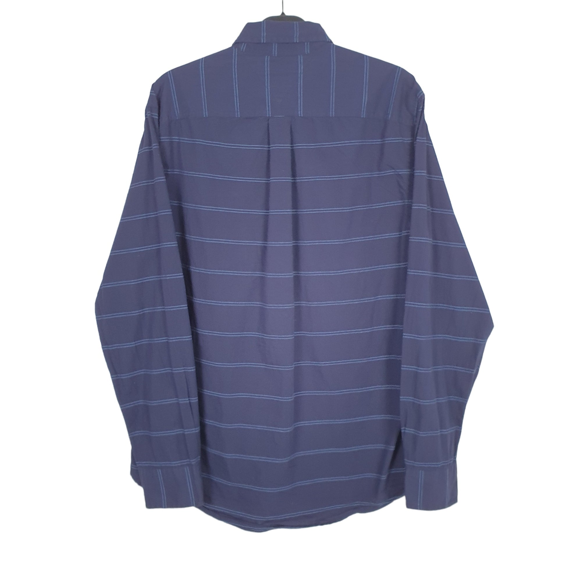 Tommy Hilfiger Long Sleeve Classic Fit Pinstripe Shirt Blue