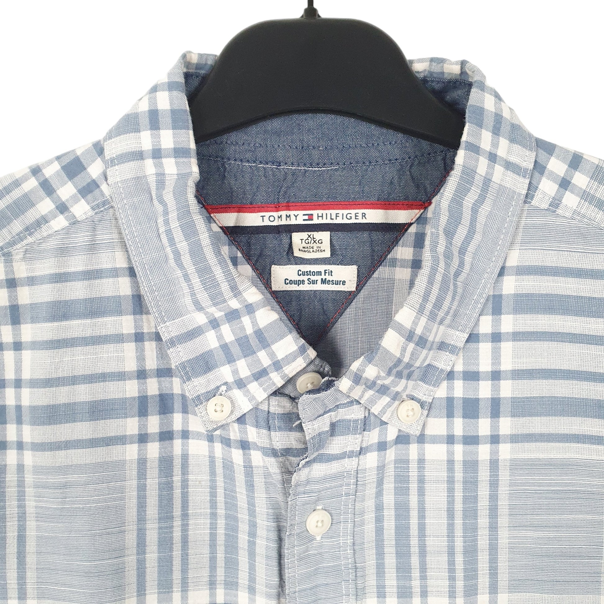 Tommy Hilfiger Long Sleeve Regular Fit Check Shirt Blue