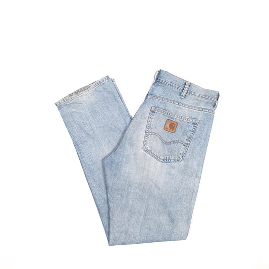 Carhartt Casual Straight Fit WIP Relaxed Jeans W36 L33 Blue