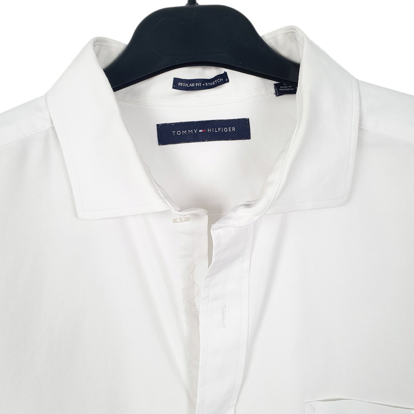 Mens White Tommy Hilfiger  Long Sleeve Shirt