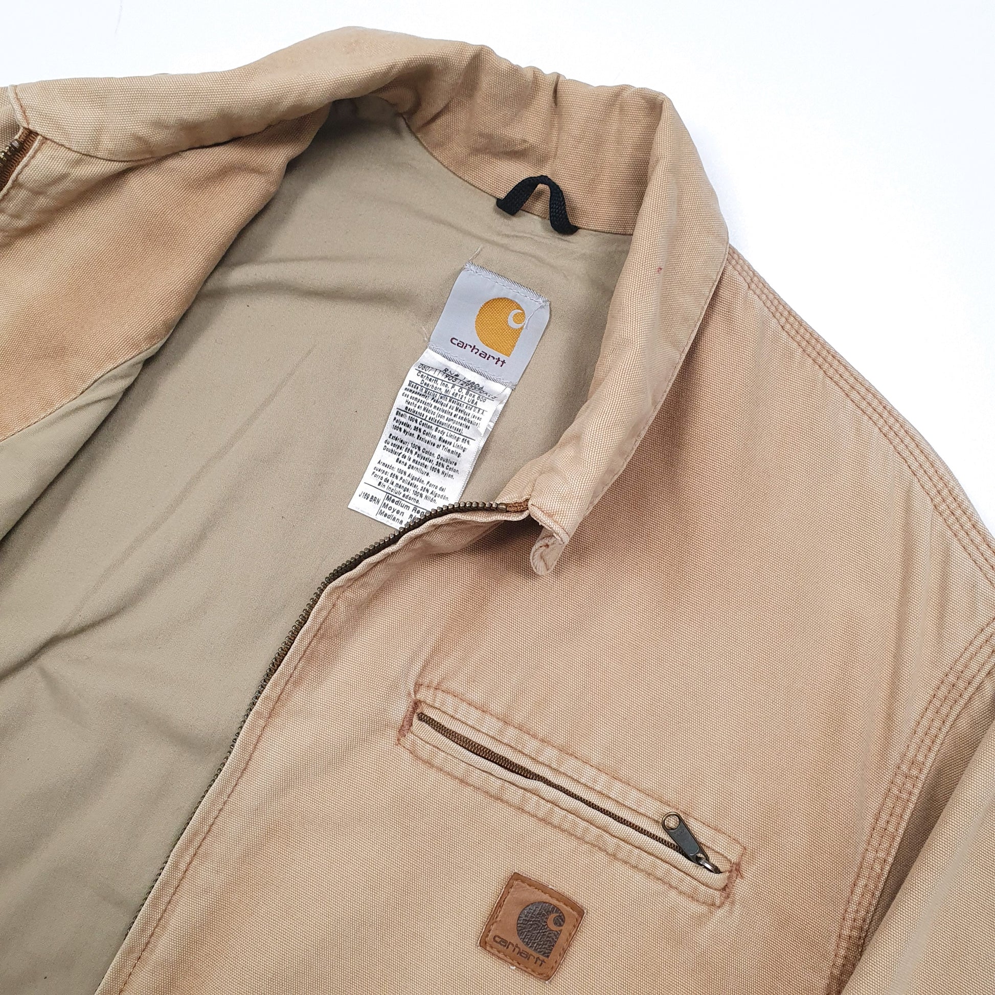 Mens Carhartt Detroit Workwear Hamilton Jacket Tan
