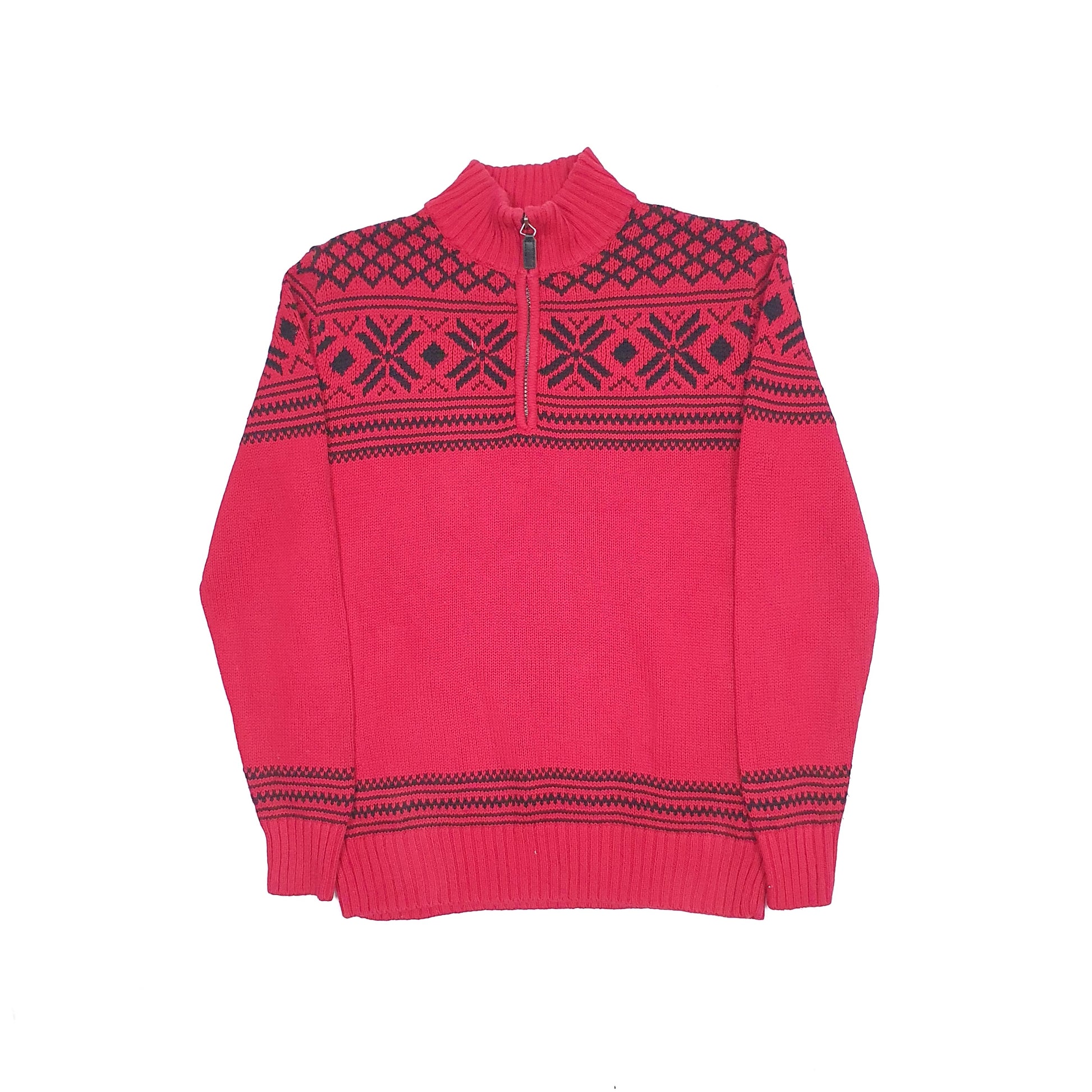 Chaps Quarter Zip XS Red