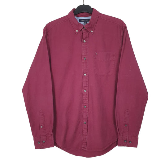 Tommy Hilfiger Long Sleeve Regular Fit Shirt Burgundy