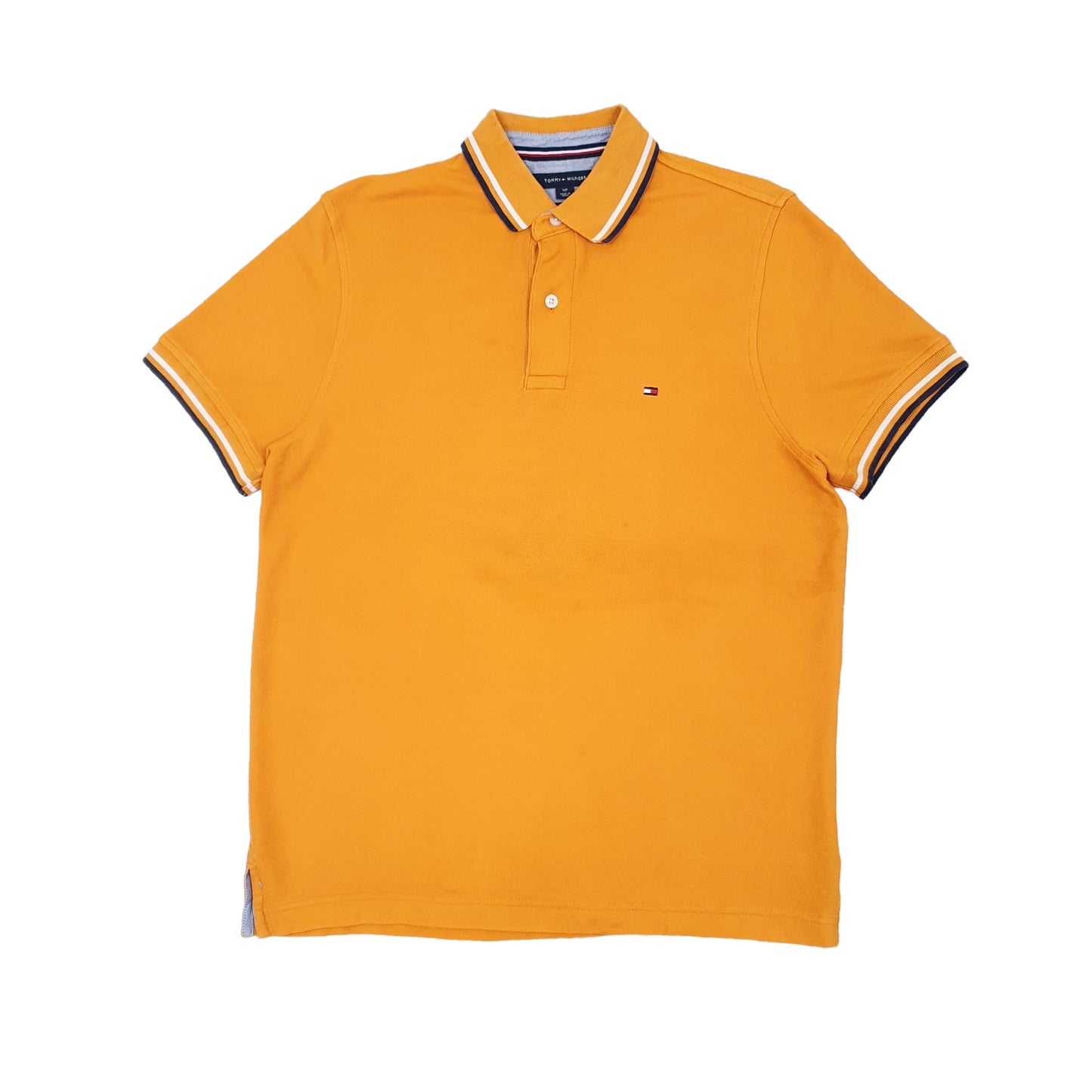 Mens Orange Tommy Hilfiger Performance Short Sleeve Polo Shirt