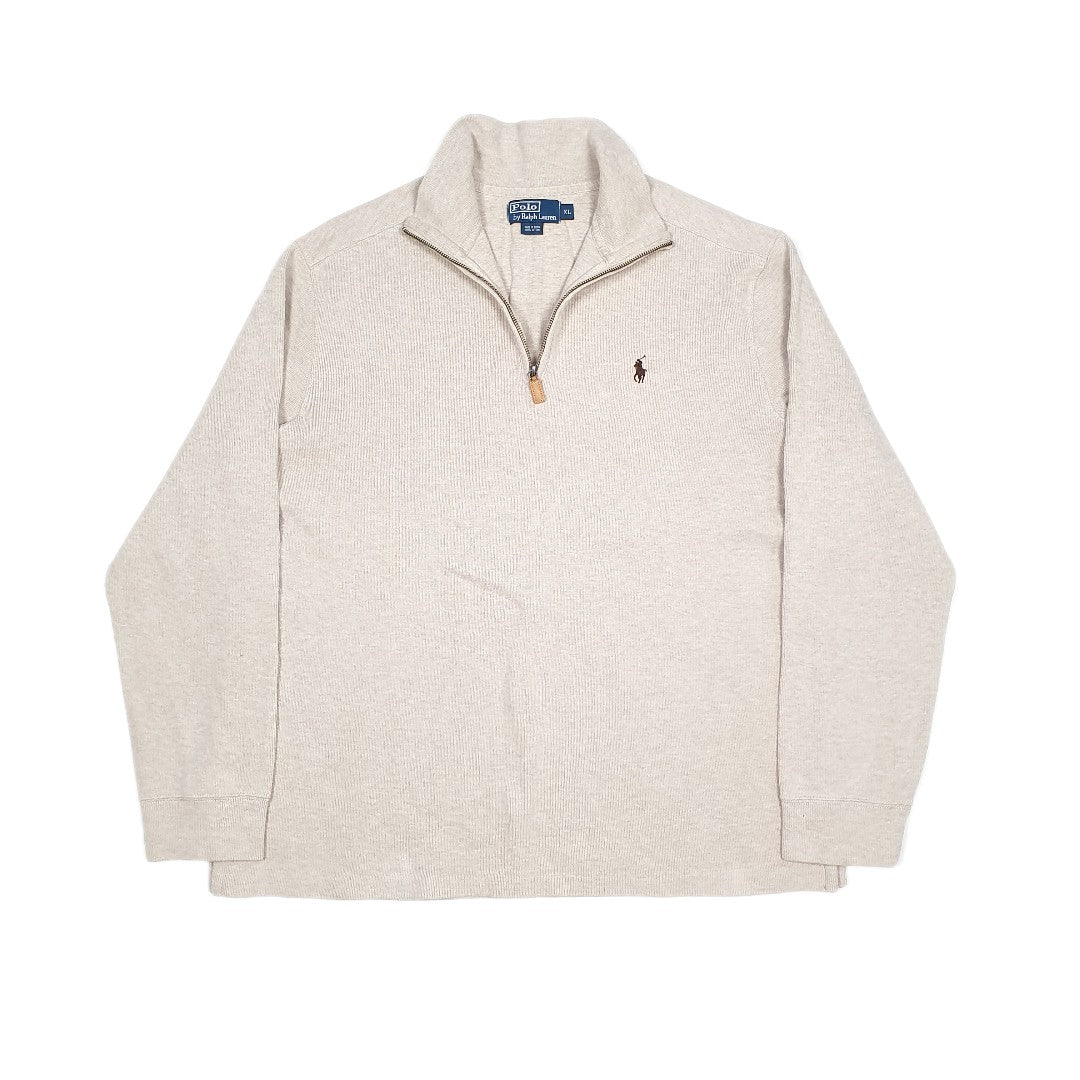 Grey Polo Ralph Lauren Quarter Zip Jumper