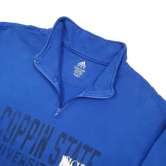 Adidas Coppin State Quarter Zip XL Blue